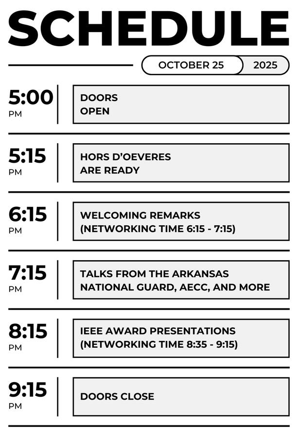 RazorHack 2024 Opening Banquet Schedule